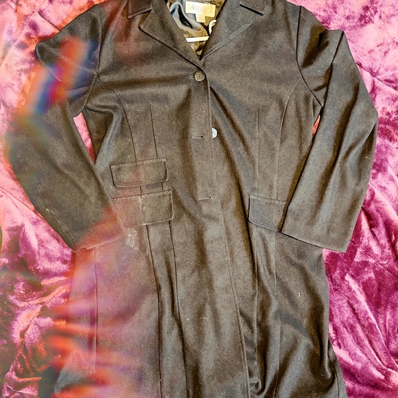 casual corner annex black mid length coat size 8 - Picture 2 of 5
